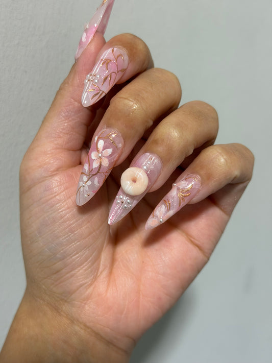 Spring floral nails
